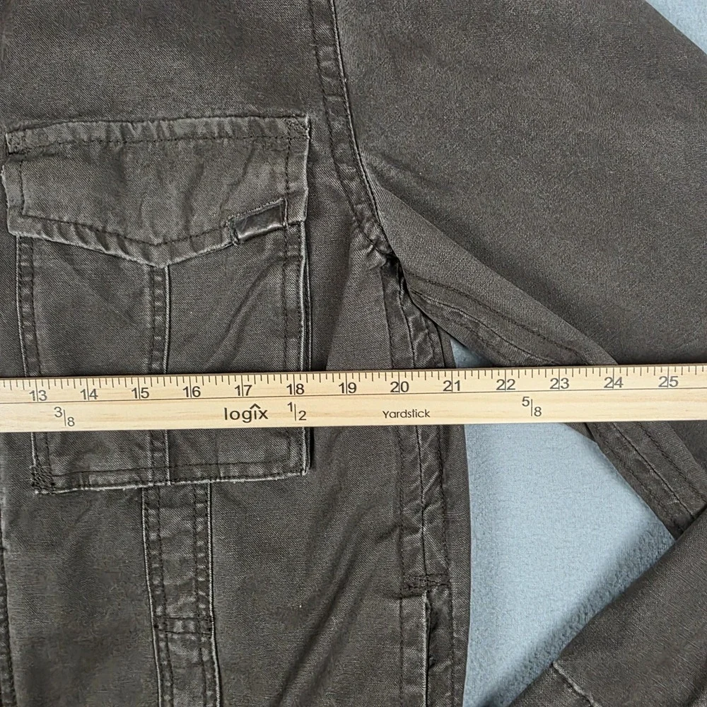Vintage American Eagle Jacket Mens Large Brown Canvas Military Preppy Coat